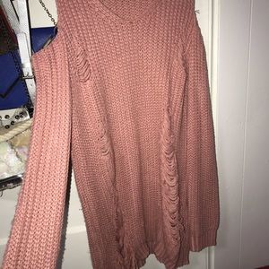 Knitted sweater dress